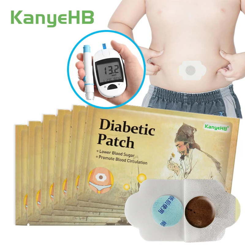 

12pcs/2bags Diabetes Patch Lower Blood Sugar Value Balance Treatment Diabetic Natural Herbal Medical Diabetes Cure Plaster A602