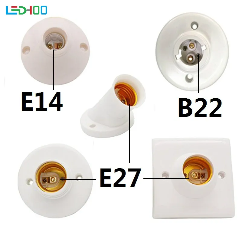 NEW Screw Lamp Base e14 e27 B22 Lamp holder Socke base Light Bulb e27 Socket Holder Adapter