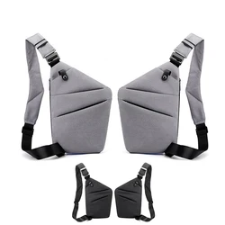 Men's chest bag Anti-theft Personal Gun Bag Solid Chest Bag Storage Bag Shoulder Bag Messenger Bag Female Travel Crossbody Bag