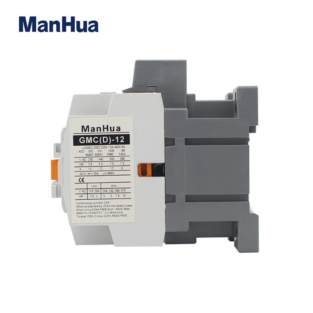 ManHua 3 Phase AC GMC-12 Electrical Magnetic Contactor For Protect Home Improvement And Electrical Equipment