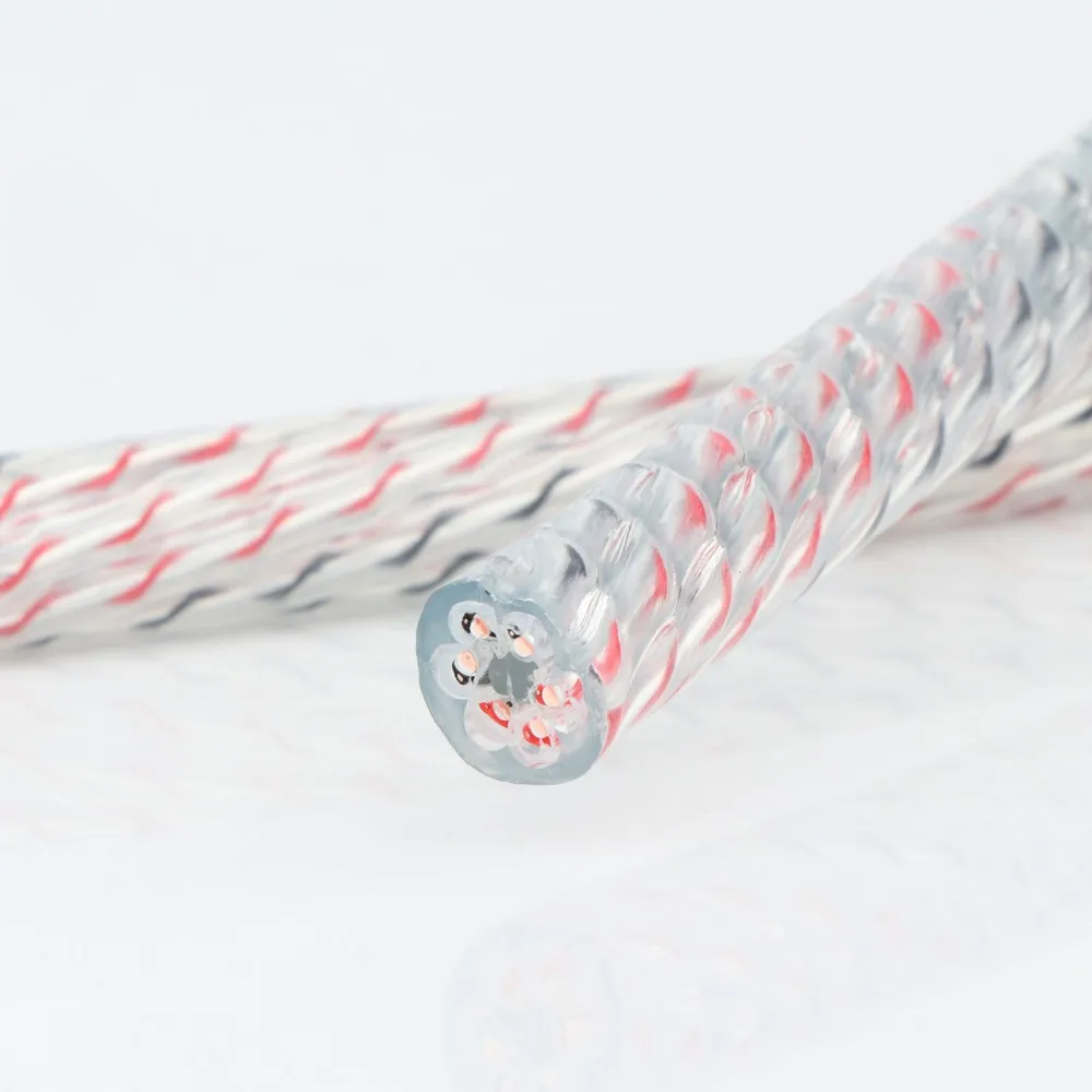 Valhalla 6 núcleos 6N OFC plateado DIY Cable a granel Cable de interconexión de Audio DIY Cable analógico