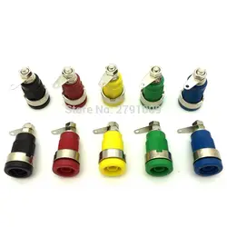 5Pcs 5 Color 4MM Banana Jack Socket Nut Washer for Multimeter Oscilloscope Binding Post Connector 2099