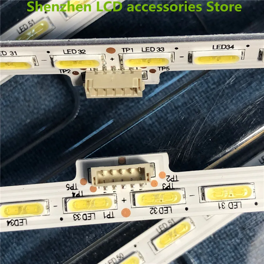 4PCS/lot   LED Strip 64led  YLS_HRN55_7020_REV2/V1.5 E162061 KD-55X8500D KD-55X8508C  596MM  6V  100%NEW