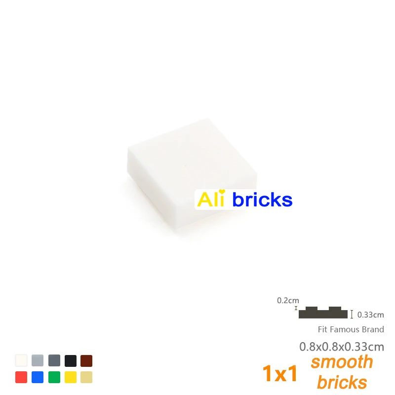 120 stücke DIY Bausteine Figur Ziegel Glatte 1x1 24 Farbe Pädagogisches Kreative Größe Spielzeug für Kinder Kompatibel mit 3070