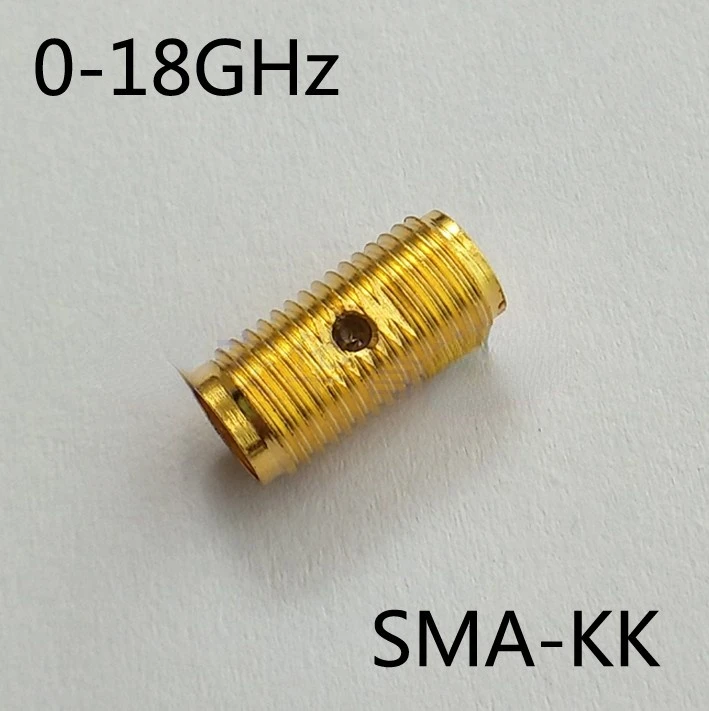 2 قطعة قصيرة SMA-KK مزدوجة الإناث RF محول SMA مزدوجة الإناث RF موصل 18 جرام عالية التردد المزدوج تمرير محول