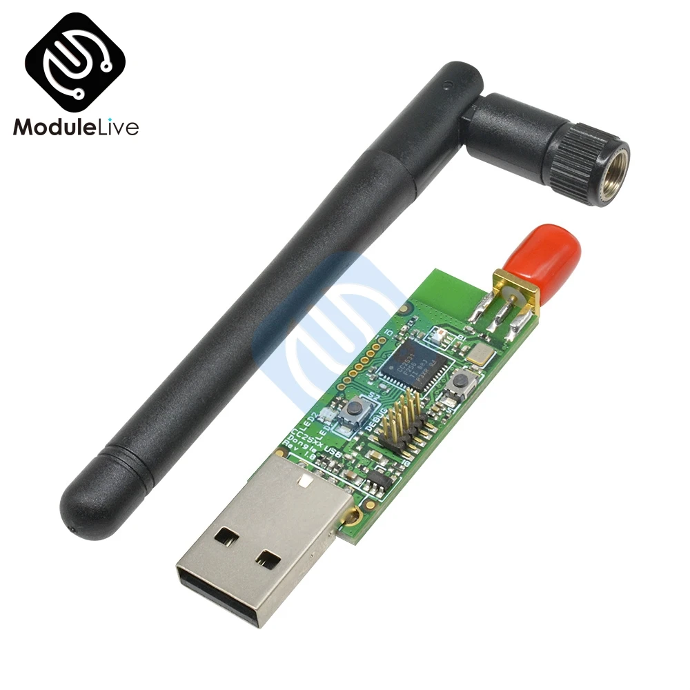 BLE 4.0 CC2540 CC2531 Zigbee Sniffer Wireless Wifi Board Bluetooth Dongle USB Programmer Downloader Module With External Antenna