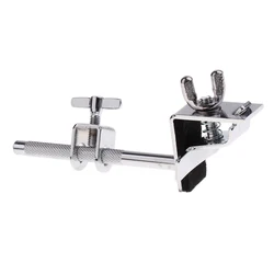 Tooyful Adjustable Metal Bass Drum Hoop Mount Cowbell Holder Clamp Drum Hardware DIY for Drum Player