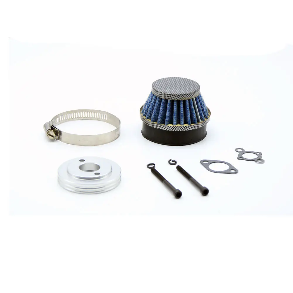 

Air Filter with Alloy Adaptor-Carbon Kit Fit for 1/5 HPI ROVAN ROFUN KM GTB TS BAJA Losi 5ive T FG DBXL