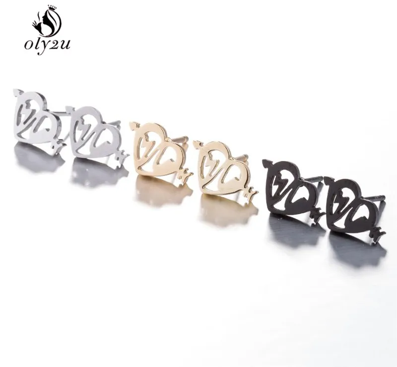 2024 Cute Heartbeat Stud Earrings Unique Medical ECG Stainless Steel Earings Fashion Jewelry for Women Nurse Doctor Party Gifts