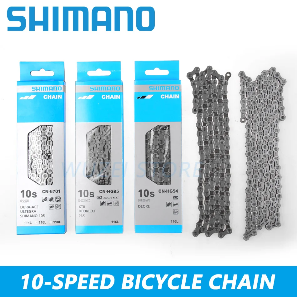 Original SHIMANO KMC 8/9/10/11/12Speed Chains 112/114/116/118/126 Links M6100 M8100 HG71 HG601 HG54 HG40 Road MTB Bicycle Chains