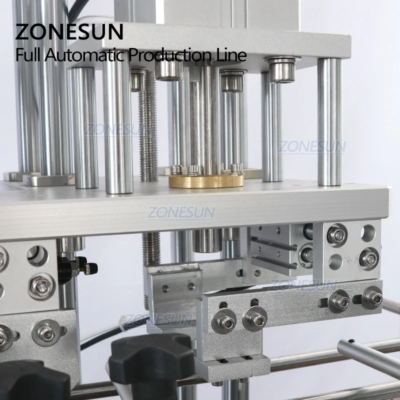 ZONESUN Automatische Parfüm Vakuum Flüssigkeit Füllung Capping und Runde & Square Glas Flasche Kennzeichnung Maschine