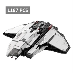 Destroyer Space Ship MOC-50565 Mercury Military Buildmoc Fighter Weapon Building Blocks Bricks Toys Kids Children education Gift