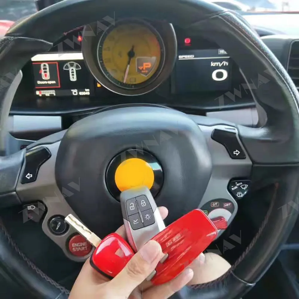 Smart Key Car Key Phone-controlled Remote Control For Ferrari 458 HK Version Auto Car Key Accessories