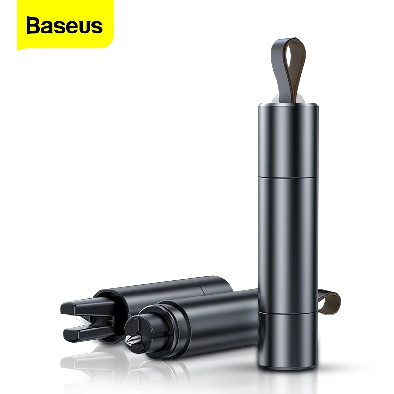 

Baseus Car Safety Hammer Window Glass Breaker Auto Seat Belt Cutter Knife Life-Saving Escape Car Emergency Hammer Tool