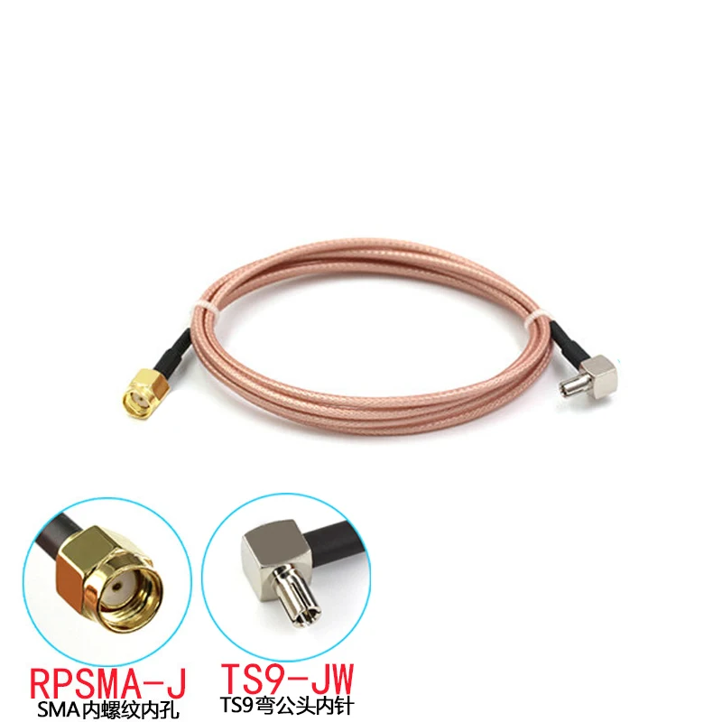 SMA Femmina a TS9 Connettore Maschio Adattatore Esterno Splitter Combinatore RF Coassiale Della Treccia del Cavo per 3G 4G antenne RG316