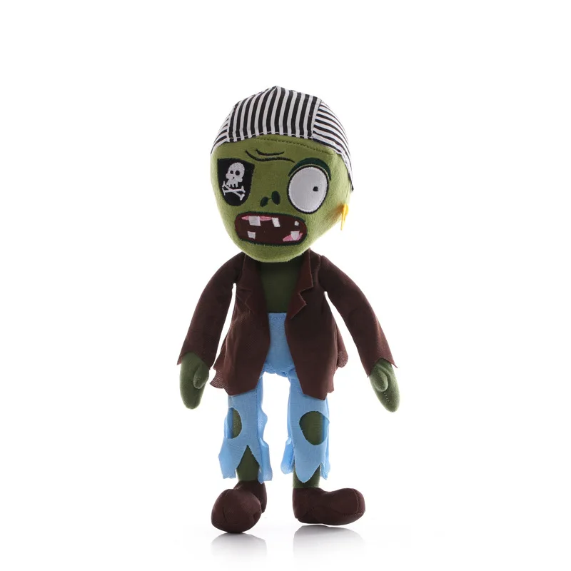 15pcs/lot 30cm Plants vs Zombies Plush Toy PVZ Hats Pirate Duck Cowboy Zombie Plush Soft Stuffed Toys Gifts for Children Kids