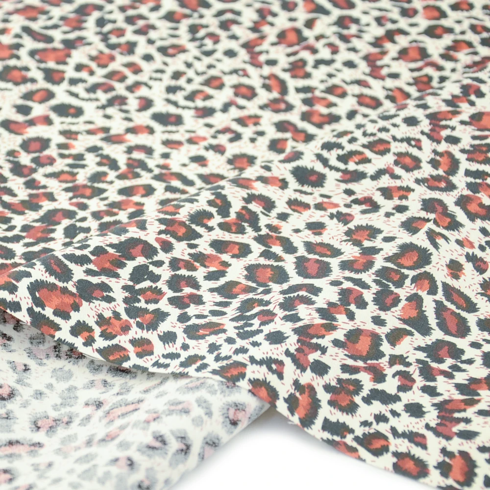 Booksew Design leopardato stampato Twill di cotone 100% e tessuto tinta unita tessuti a quarto di grasso Per metro panno Per cucire Patchwork