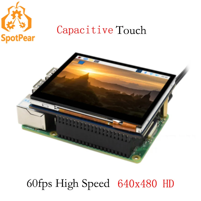 

Raspberry Pi 3.5inch Capacitive Touch LCD, DPI, 640×480 3.5 inch touchscreen display