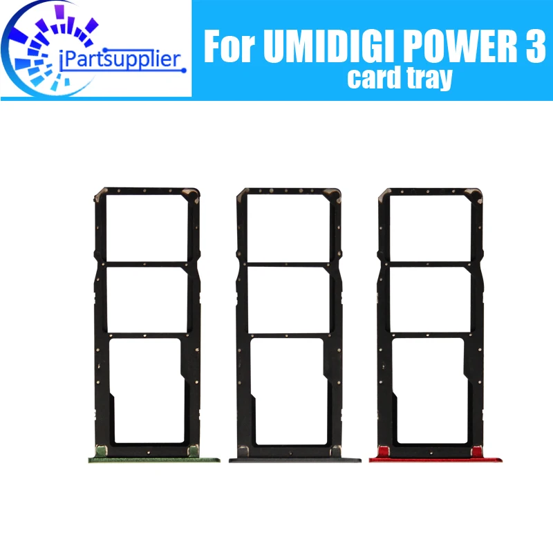 UMIDIGI POWER 3 Card Tray Holder 100% Original New High Quality SIM Card Tray Sim Card Slot Holder Repalcement for UMI POWER 3.