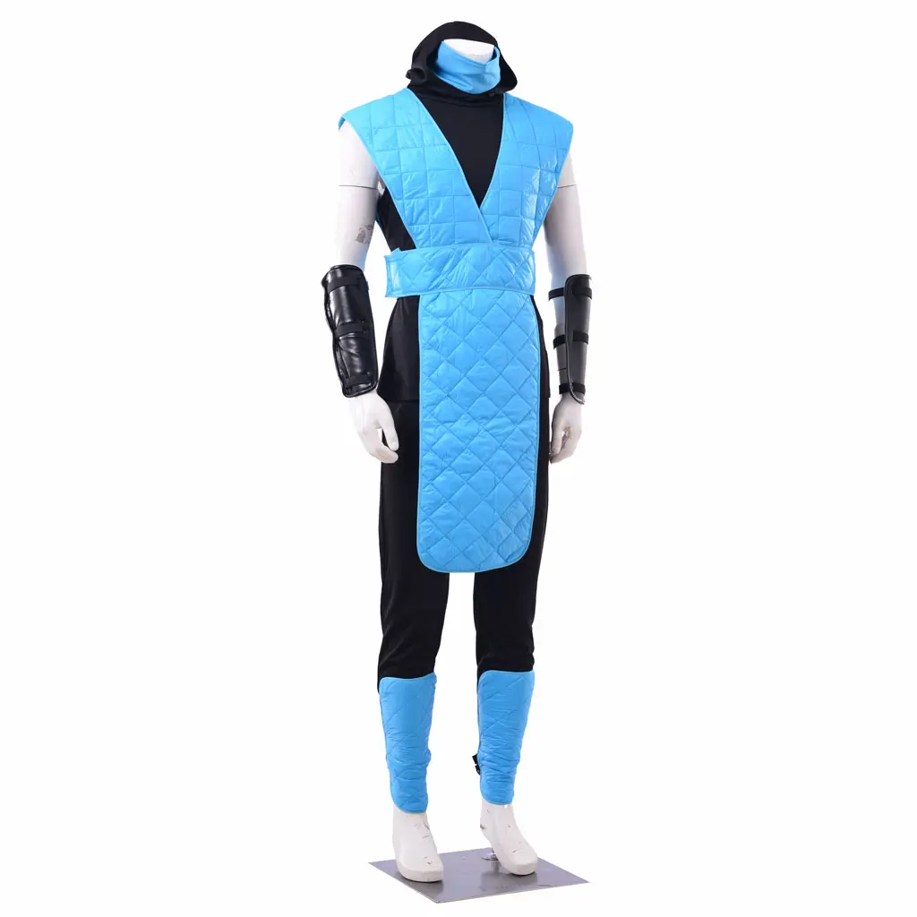 Костюм для косплея Mortal Kombat Sub Zero, наряд для взрослых, костюм ниндзя с синей боевой маской