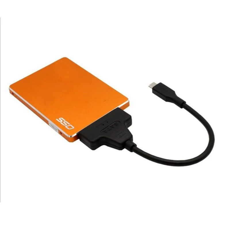 Adaptador a USB C USB 3,1, Cable tipo C a SATA, transmisión de datos de alta velocidad de 6Gbps para disco duro HDD de 2,5 pulgadas, adaptador SATA