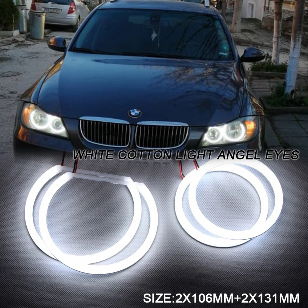 

Dual Color White Yellow LED Angel Eyes Turn Signal DRL Headlights for BMW E83 X3 E81 E82 E87 E88 E90 E90 E60 E61 Auto Accessoris