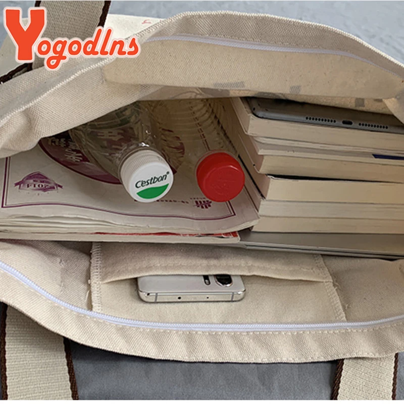 Borsa Tote in tela di grande capacità per le donne che stampano la borsa a tracolla giapponese da viaggio per la scuola dell\'adolescente