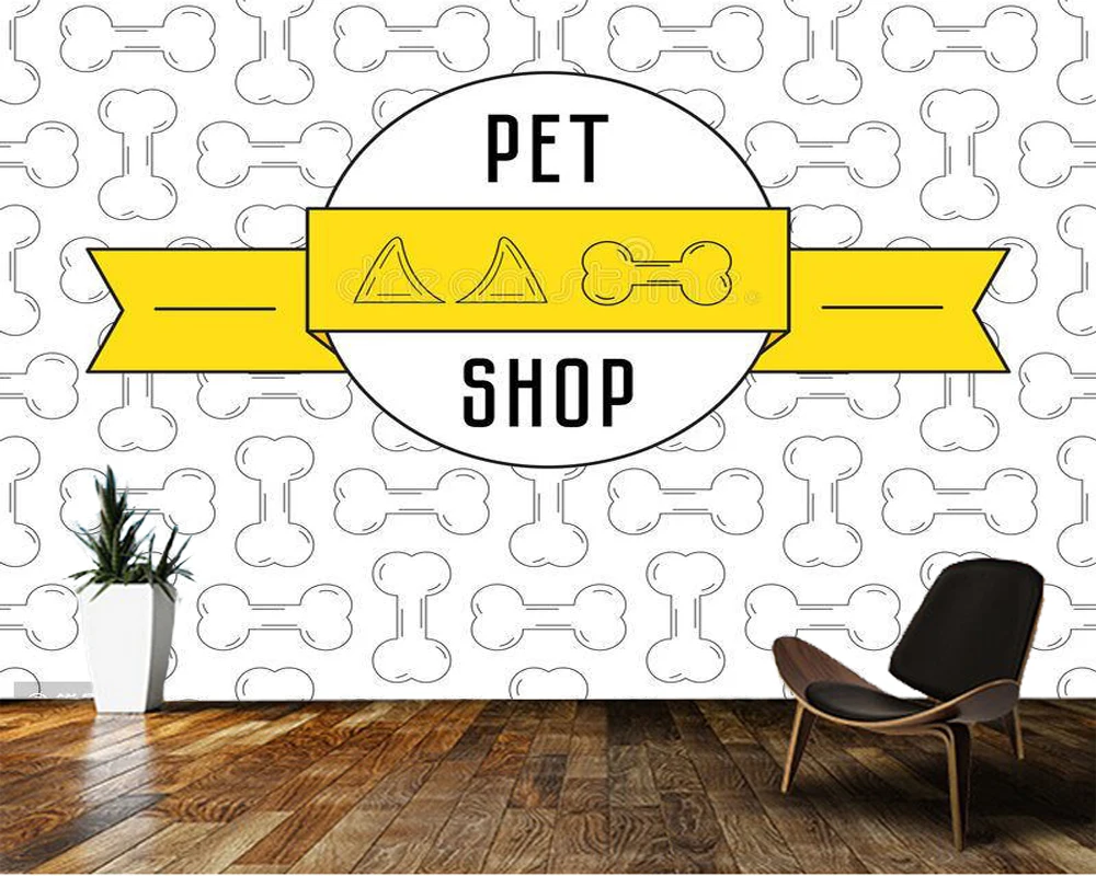 

Custom papel de parede 3d,pet shop mural for living room sofa TV wall bedroom 3d wall murals wallpaper