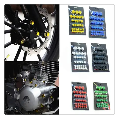 오토바이 너트 볼트 캡 커버 장식 자전거 YAMAHA TRACER MT-10 FJ1200A SUPERTENERE XT1200ZE FJ-09 MT-09 용 장식용 플라스틱
