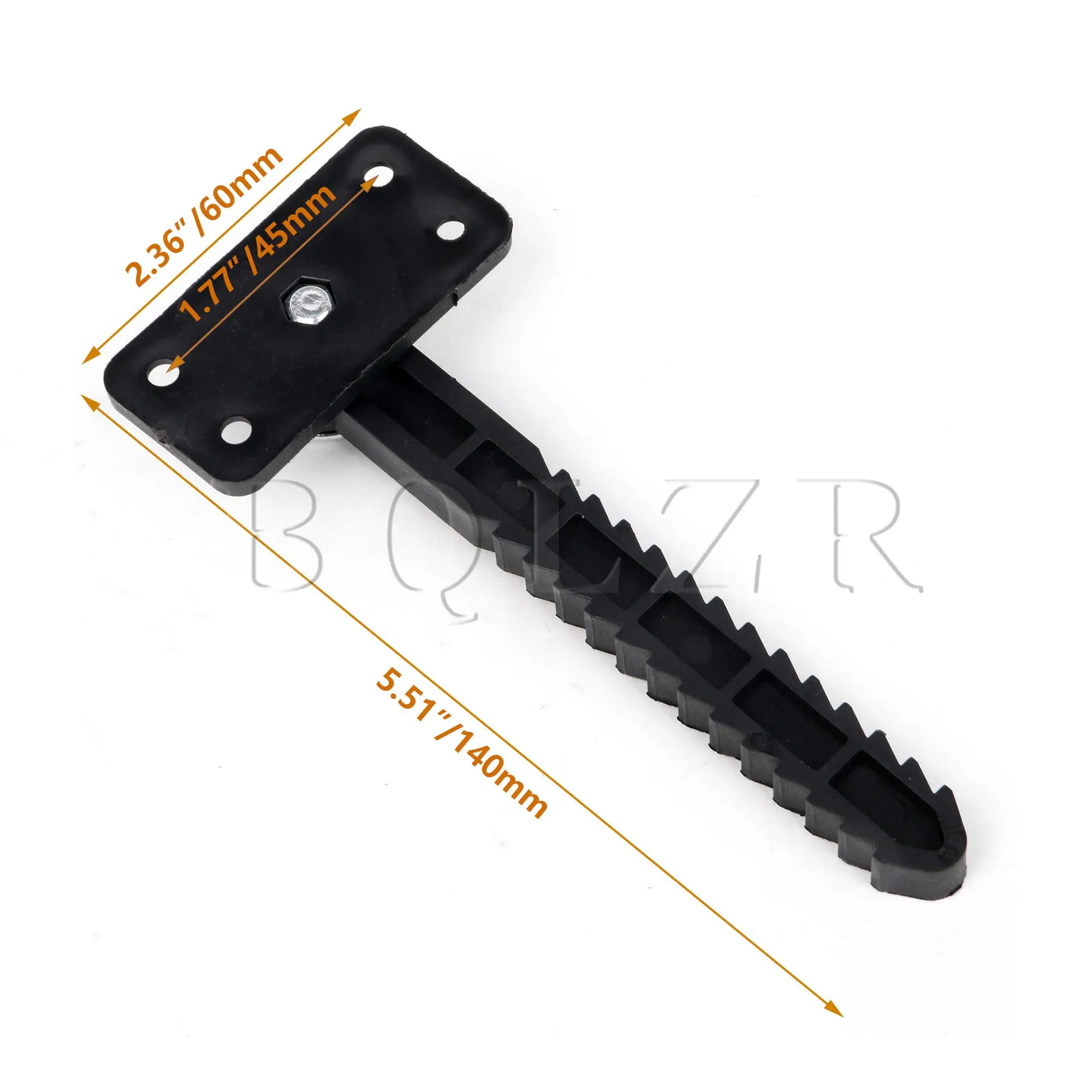 BQLZR 14x6cm Plastic Sectional Sofa Invisible Interlocking Sofa Connector Bracket with Hardware Pack of 6