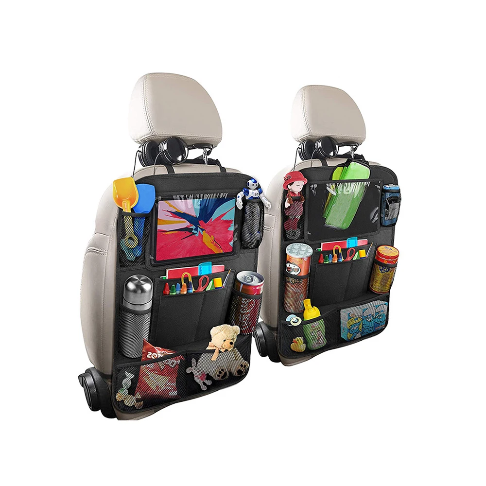 Organizador infantil para asiento delantero de coche, organizador para Volkswagen VW Scirocco Amarok Jetta Tiguan CC Caddy Vento Bora T5 Eos pasaat B3 B4 B5