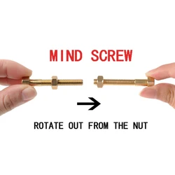 1pc Magic Creative Automatic Idea Mind Screw Close Shot Magic Prop Magic Show Essential Toy