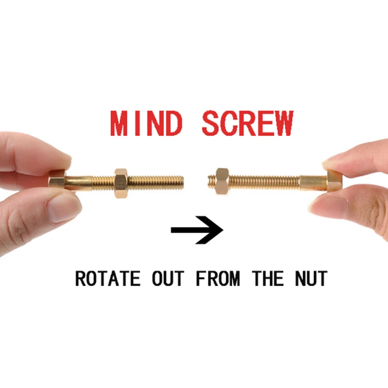 1pc Magic Creative Automatic Idea Mind Screw Close Shot Magic Prop Magic Show Essential Toy