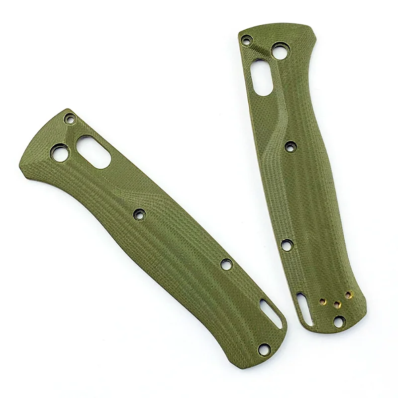 1 Pair G10 Folding Knife Handle Grip Patch Scales for Benchmade Bugout 535 Knives Butterfly DIY Making Repair Accessories Parts