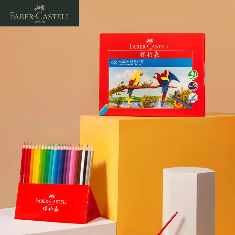 24/36/48/60/72 Colors Germany Faber-Castell Water-soluble Colored Pencils Paper Box Professionals Artist Painting Art Supplies