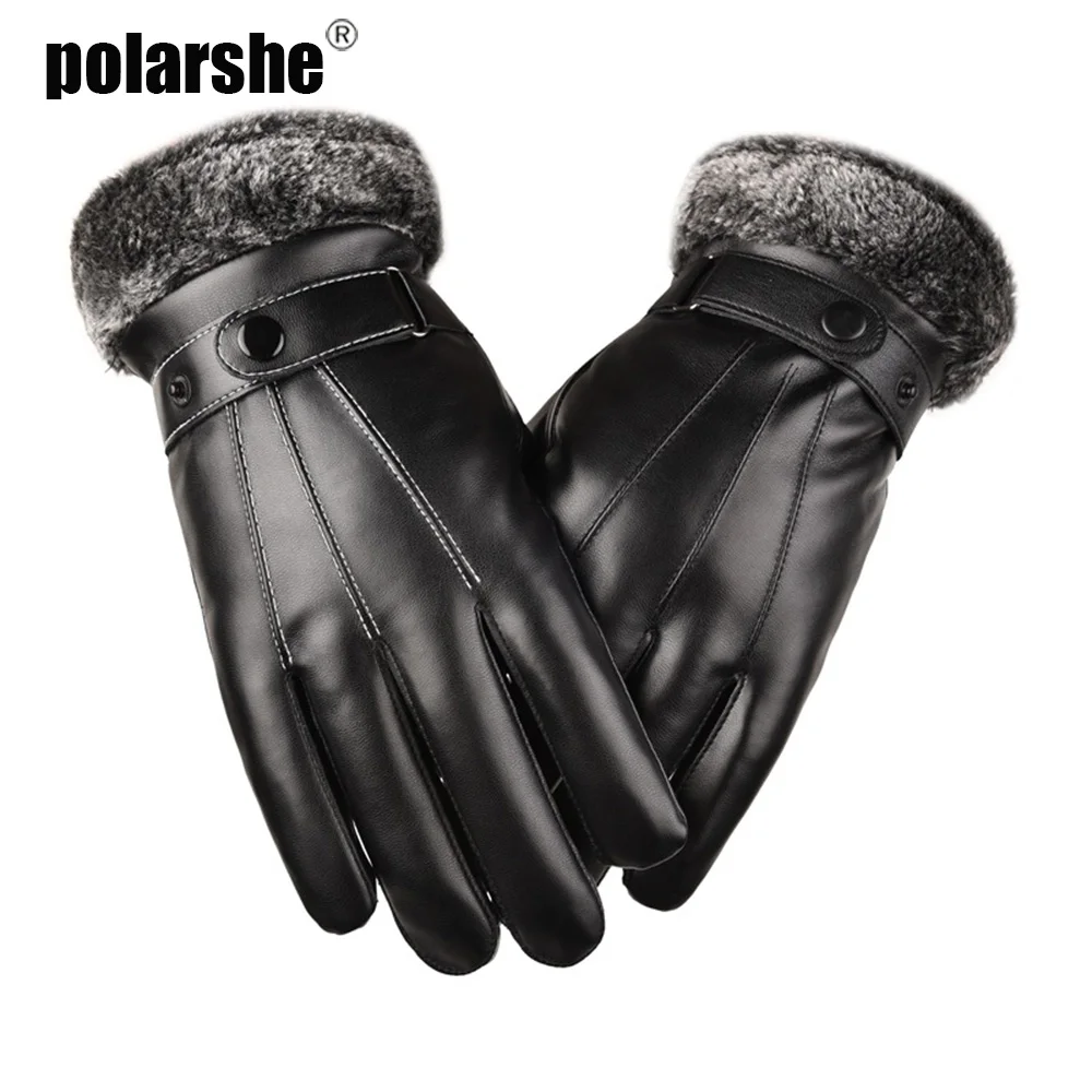 Winter Gloves Woman Leather Keep Warm Driving Cycling Snowboard Outdoor Sport Gloves Guantes Invierno перчатки кожаныe guantes