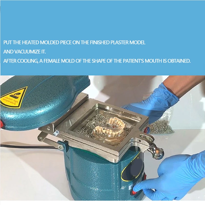 Máquina de moldagem a vácuo dental, equipamento de estratificação, 110V, 220V, 1000W
