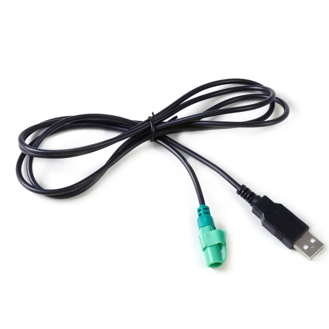 Car AUX Audio Cable Round 4 Pin CD Changer Player Adapter Wire Harness USB Male Head Car Accessories For Volkswagen Bora Sagitar