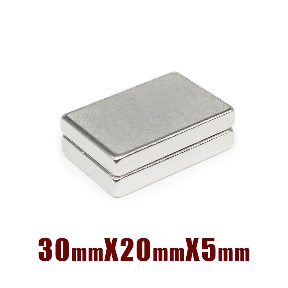 2/5/10/15/20PCS 30x20x5mm Block Strong Powerful Magnets N35 Rare Earth Neodymium Magnet 30x20x5 Permanent NdFeB Magnet 30*20*5