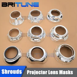 3.0 inch Projector Shrouds For Hella 3R G5/ Q5 Lens Bi-xenon Headlight Bezel Retrofit Lenses Covers Car Lights Accessories