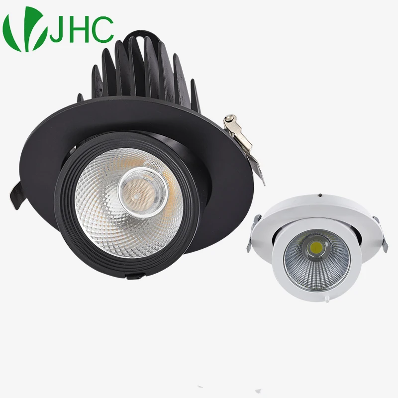 

Dimmable Embedded Retractable LED Downlights 10W15W20W30W AC85-265V Adjustable 360° COB LED Ceiling Spot Lights Indoor Lighting