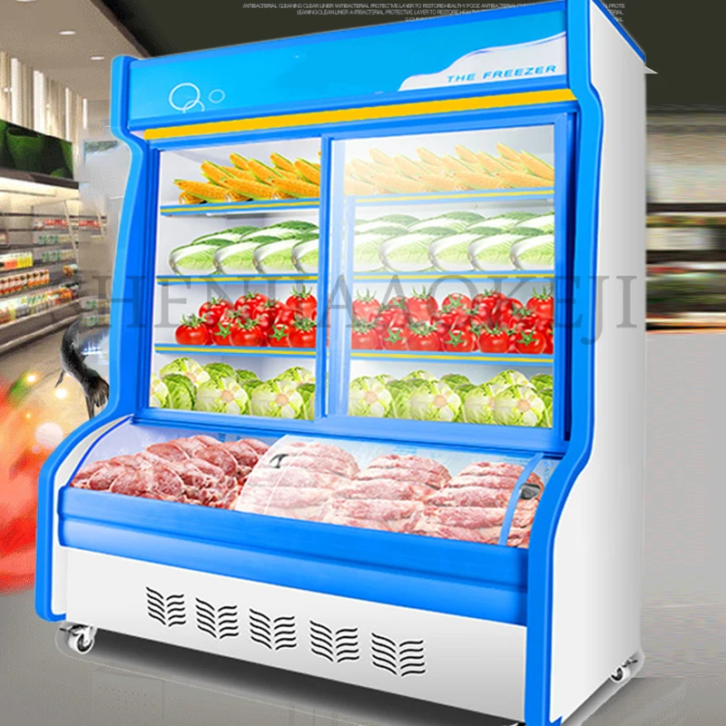 แนวตั้งตู้เผ็ดร้อนจอแสดงผลตู้,Commercialโฟมล็อค,อุณหภูมิการเก็บรักษาตู้,