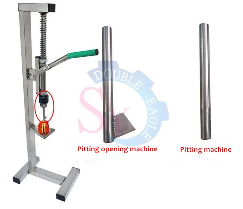 Household Stainless Steel Manual Red Date Core Seed Pitting Removing Machine/Hand Press Hawthorn Meat Pit Separating Pitter Tool