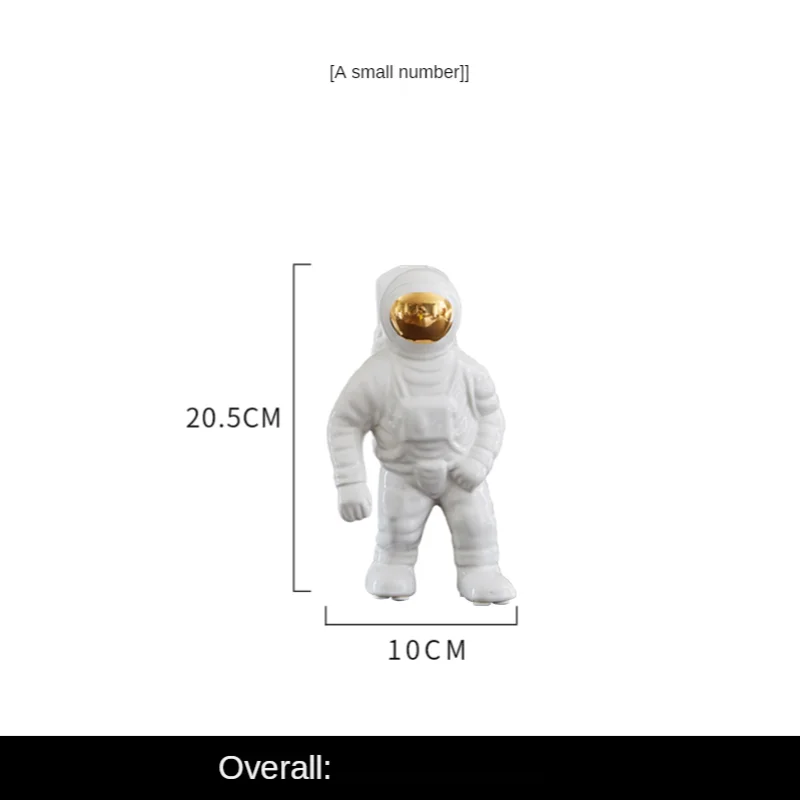 

Golden Spaceman Astronaut Decoration Home Decoration Living Room Creative Small Ceramic Pot