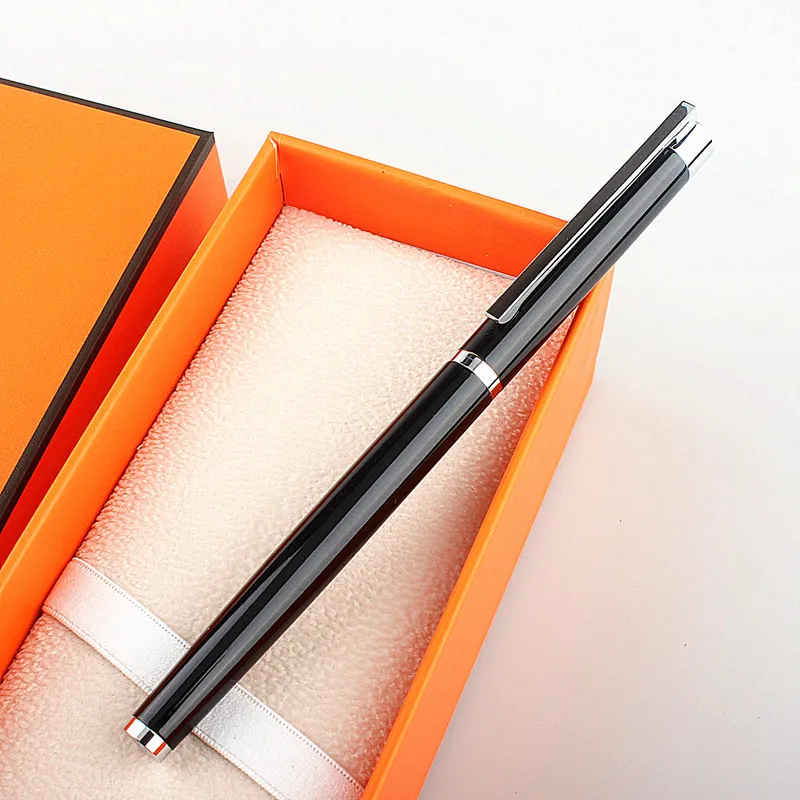 

Перьевая ручка JINHAO 126 со стальным корпусом, Сверхтонкая металлическая чернильная ручка с наконечником 0,4 мм/0,5 мм