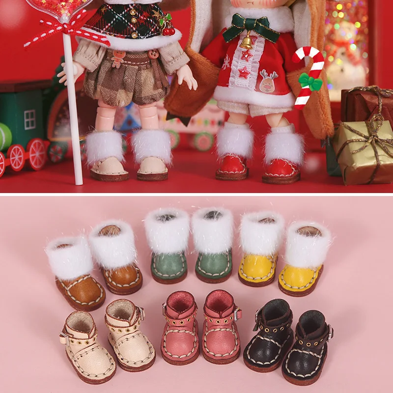 ob11 doll shoes snow boots fashion High boots obitsu11 doll clothes for GSC body, body9, 1/12 doll boots doll accessories