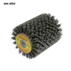 1 pcs 100*120*13mm Abrasives Nylon Wire Brush Wheel for 9741 Wheel Sander P80-P600 Wooden Furniture Metal Polishing Grinding
