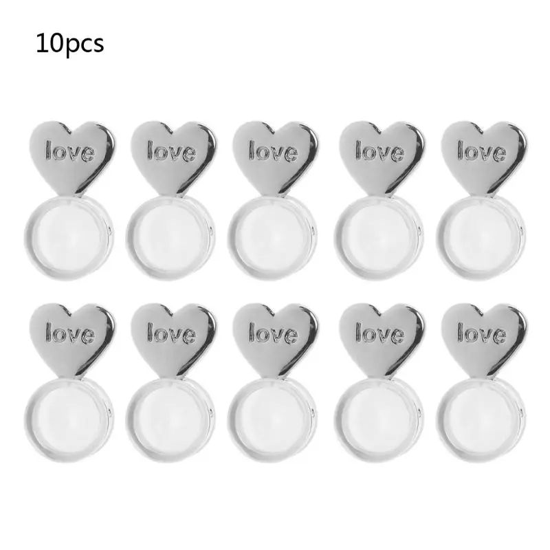 10Pcs Heart Love Earring Lifters Earring Lifts Backs Adjustable Earring Ear Support