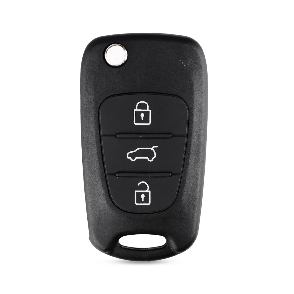 KEYYOU Flip Folding car key Shell For kia sportage picanto 3 rio k2 K5 cerato ceed soul For hyundai auto key blanks Remote