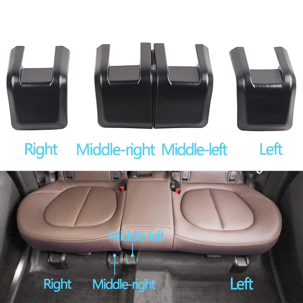 LHD RHD Black Car Rear Seat Rail Sliding Track Bonnet Trim Cover Replacement For BMW X1 X2 F48 F49 F39 2-Series F45 2016-2021